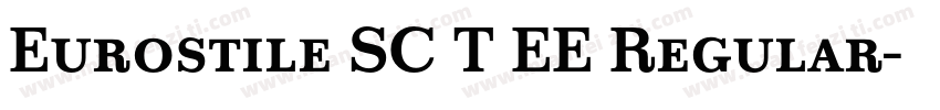 Eurostile SC T EE Regular字体转换